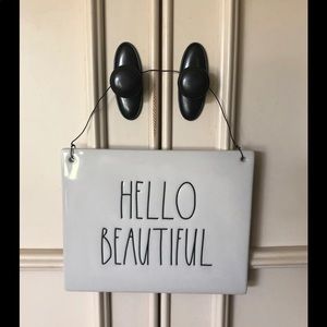 SOLD Rae Dunn Hello Beautiful Hanging SignSOLD
